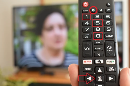 Combinazione di tasti per accedere al menu nascosto di una Smart TV LG