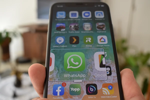 Icona di WhatsApp su uno smartphone
