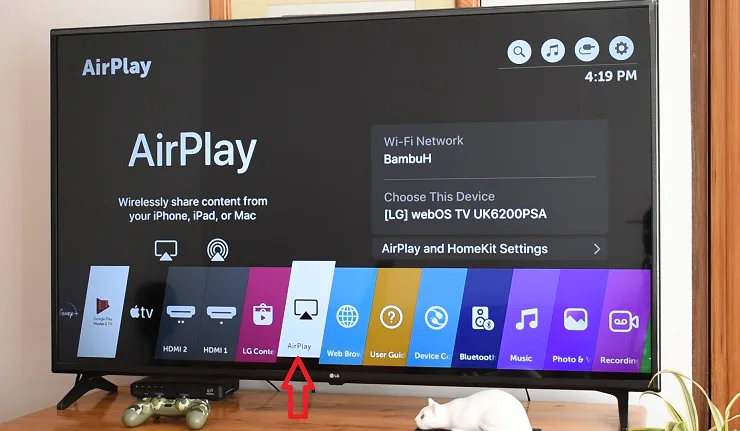 AirPlay su Smart TV LG