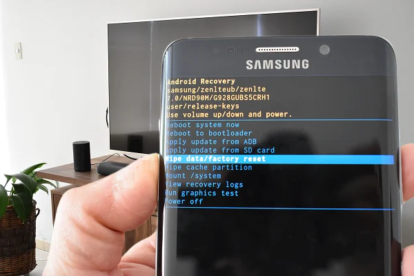 Opzioni Android Recovery su smartphone Samsung