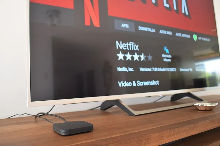 Pagina di installazione di Netflix su un TV Box con Android
