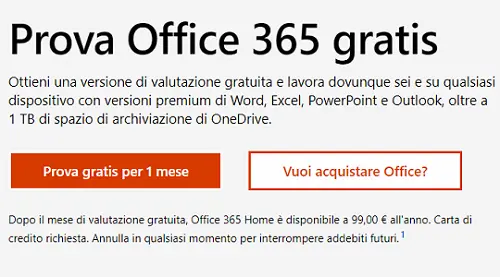 Come scaricare e utilizzare Microsoft Office gratis per 1 mese – 