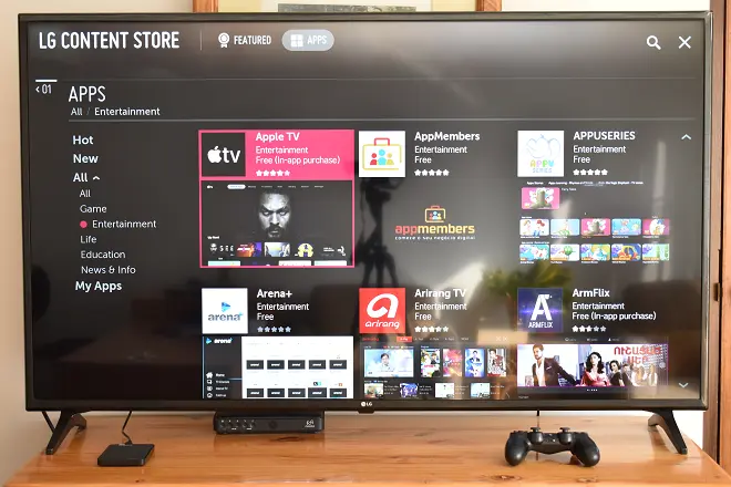 App store su Smart TV LG
